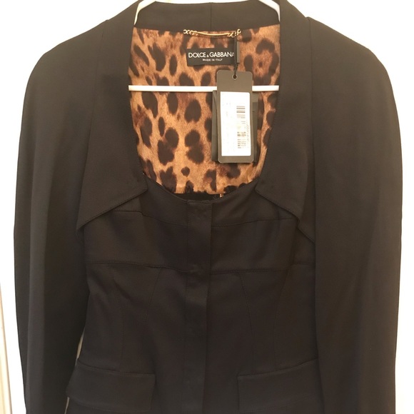 Dolce & Gabbana Jackets & Blazers - NWT Dolce & Gabanna black jacket size 42